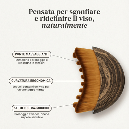 Spazzola drenante linfatica viso