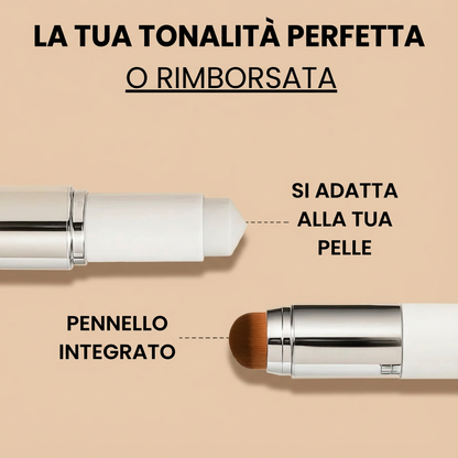 Fondotinta 2 in 1 con pennello integrato