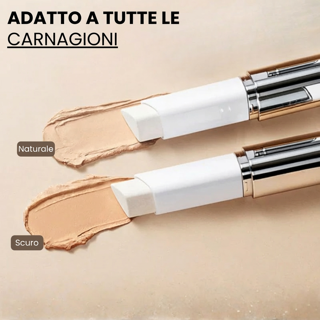 Fondotinta 2 in 1 con pennello integrato